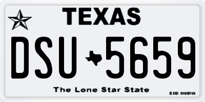 TX license plate DSU5659