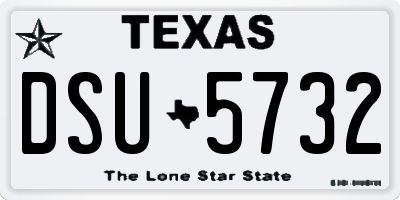 TX license plate DSU5732