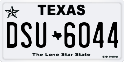 TX license plate DSU6044