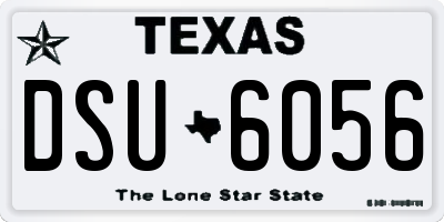 TX license plate DSU6056