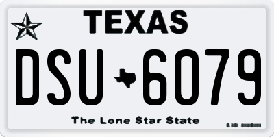 TX license plate DSU6079