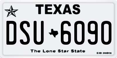 TX license plate DSU6090