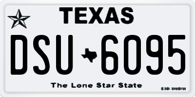 TX license plate DSU6095