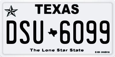 TX license plate DSU6099