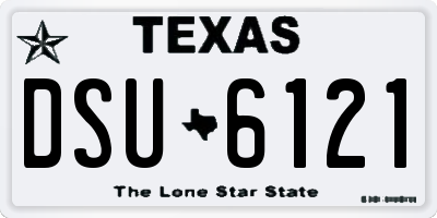 TX license plate DSU6121