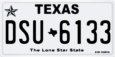 TX license plate DSU6133
