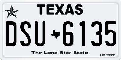 TX license plate DSU6135