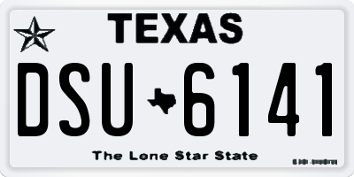 TX license plate DSU6141