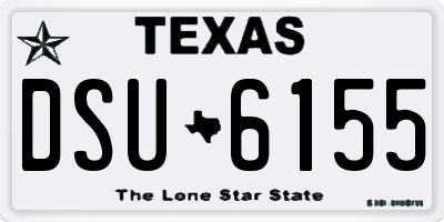 TX license plate DSU6155