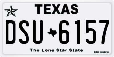 TX license plate DSU6157