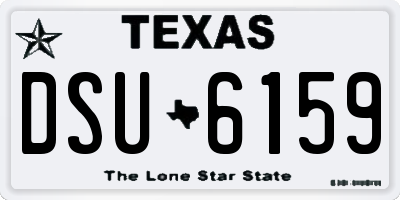TX license plate DSU6159