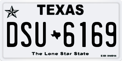 TX license plate DSU6169