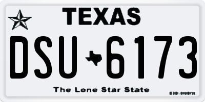 TX license plate DSU6173