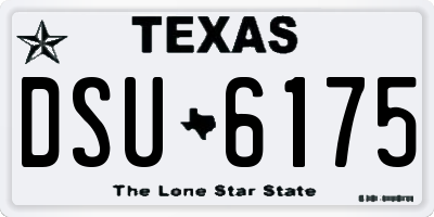 TX license plate DSU6175