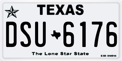 TX license plate DSU6176