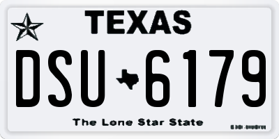 TX license plate DSU6179