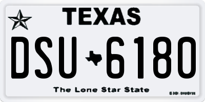 TX license plate DSU6180