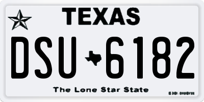 TX license plate DSU6182