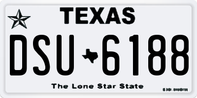 TX license plate DSU6188