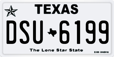 TX license plate DSU6199