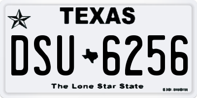 TX license plate DSU6256
