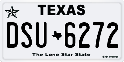 TX license plate DSU6272