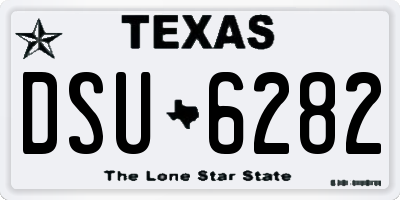 TX license plate DSU6282