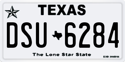 TX license plate DSU6284