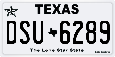 TX license plate DSU6289