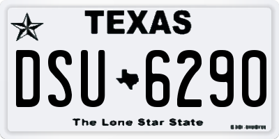 TX license plate DSU6290