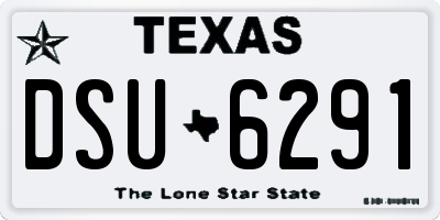 TX license plate DSU6291