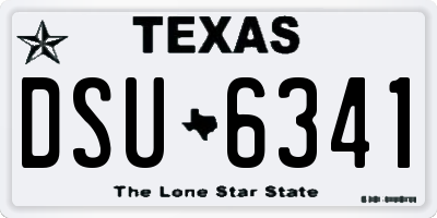 TX license plate DSU6341