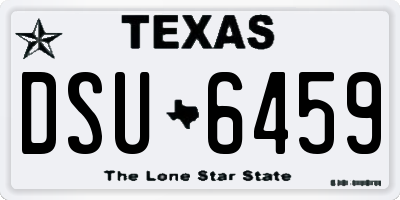 TX license plate DSU6459