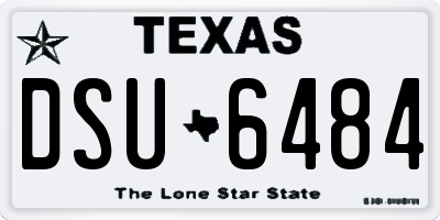 TX license plate DSU6484