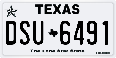 TX license plate DSU6491