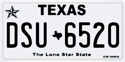 TX license plate DSU6520