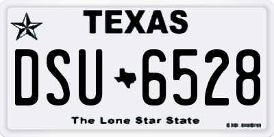 TX license plate DSU6528