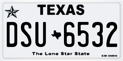 TX license plate DSU6532