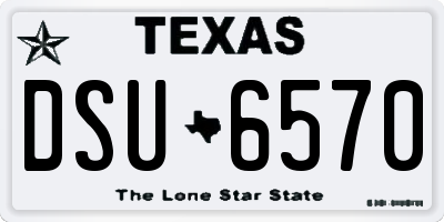TX license plate DSU6570