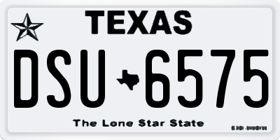 TX license plate DSU6575
