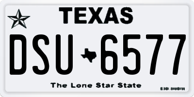 TX license plate DSU6577