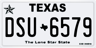 TX license plate DSU6579
