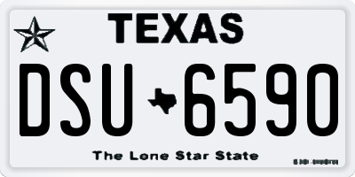 TX license plate DSU6590