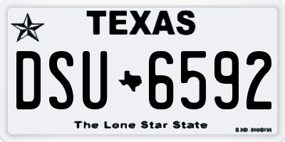 TX license plate DSU6592