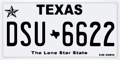 TX license plate DSU6622