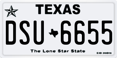 TX license plate DSU6655