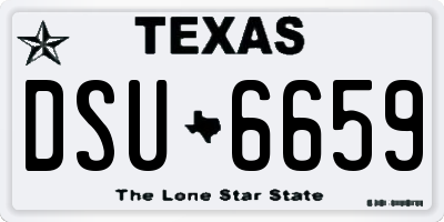 TX license plate DSU6659
