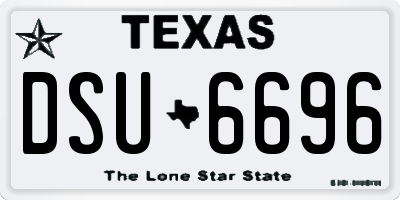 TX license plate DSU6696