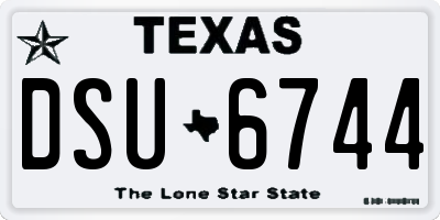 TX license plate DSU6744