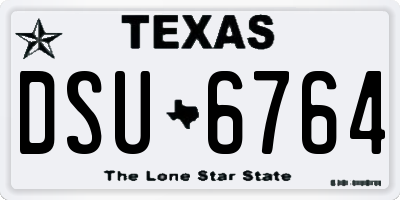 TX license plate DSU6764